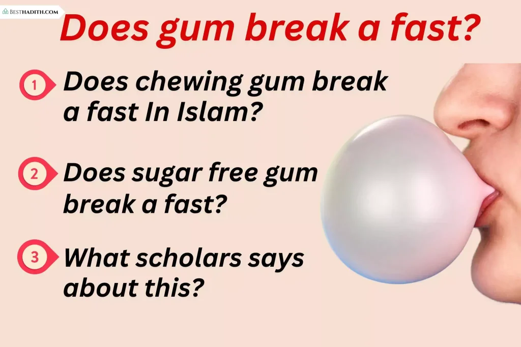 Does gum break a fast in Islam