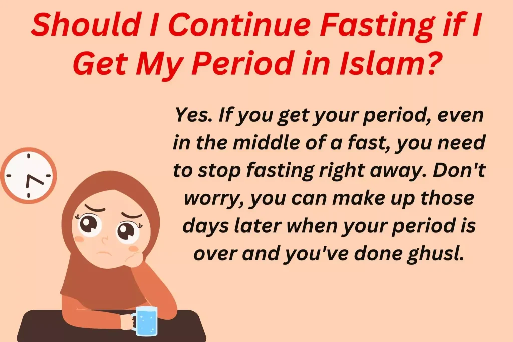 Should I Continue Fasting if I Get My Period in Islam_