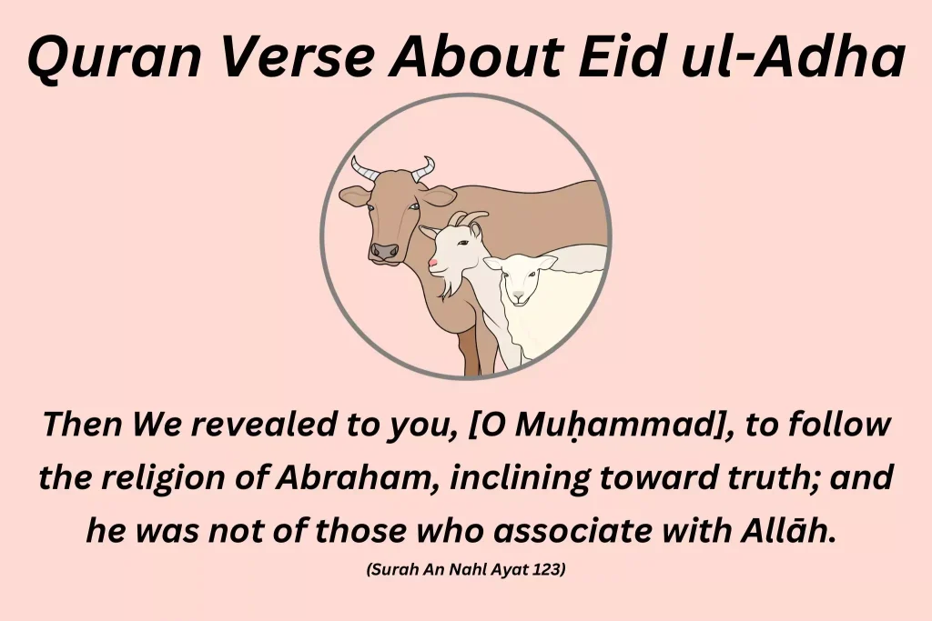 Quran Verses About Eid ul-adha In Arabic and English